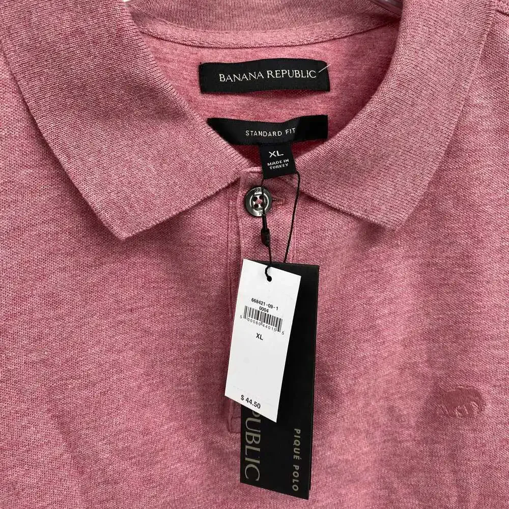 Banana Republic Red Short Sleeve Polo Shirt | Size XL